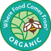 Official ICS Certified Organic certification, identifying New Chapter vitamins made with organic vegetables and herbs.