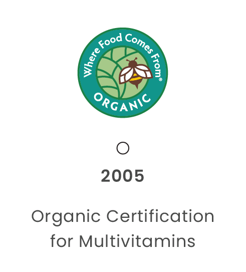 Organic Certification for Multivitamin
