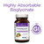 Highly absorbable bisglycinate; No GI discomfort