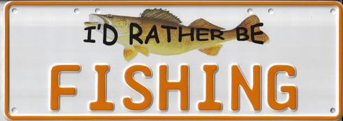 RATHER BE FISHING (yellow)