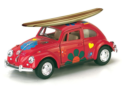 VW BEETLE WITH SURFBOARD