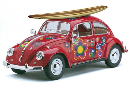 VW BEETLE WITH SURFBOARD (Large)