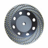 Forte Tools 5" Threaded 30 Grit Dot Cluster Cup Wheel (5/8-11) for Super Hard Concrete 