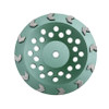 Forte Tools Forte 7" x 5/8-11 16 Grit Threaded Arrow Cup Wheel, Green 