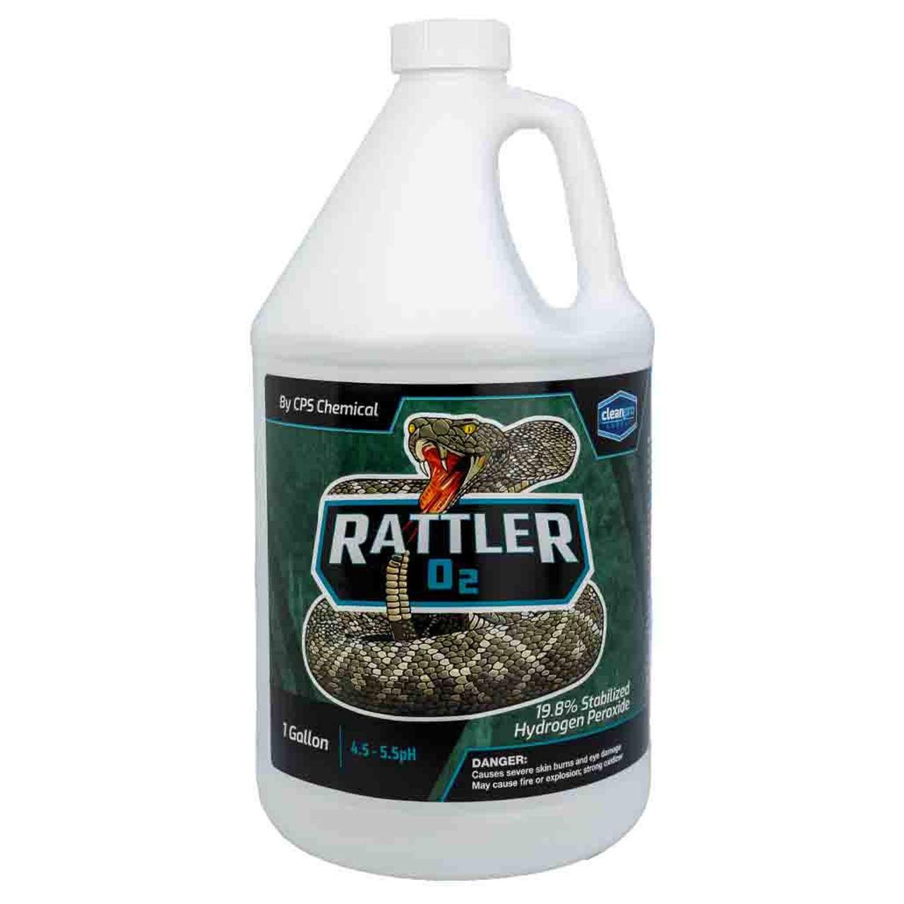 CleanPro Chemical CPS Rattler O2 Stabilized 19.8percent Hydrogen Peroxide - Gallon