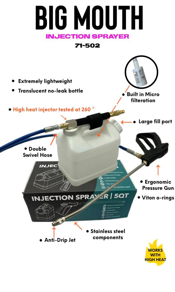 Big Mouth 5 Qt Injection Sprayer | Clean Pro Supply