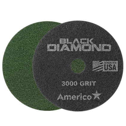 17" Black Diamond 3000 Grit Green Fiber DIP Pad (Case of 2)