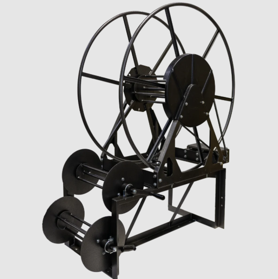 Sapphire 250' Electric Boom Vac Hose Reel w/ Dual Solution Reels