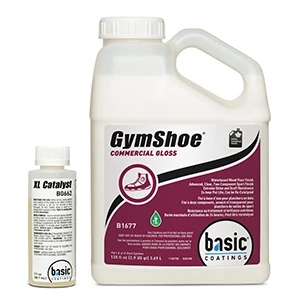 GymShoe Gloss Sport Floor Finish w/ XL Catalyst, 1 Gal