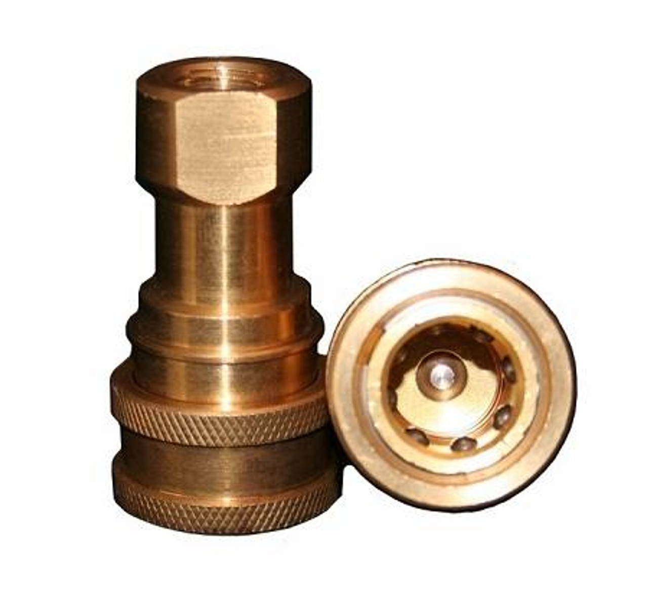 1/4” Female Brass Quick Disconnect QD w/ SS Poppet