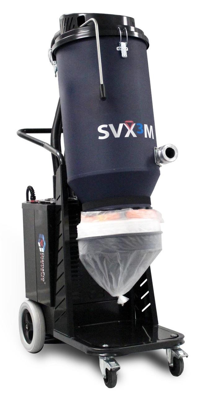 DiamaPro SVX3M Manual Pulsing HEPA Dust Collector Vacuum, 110V Clean