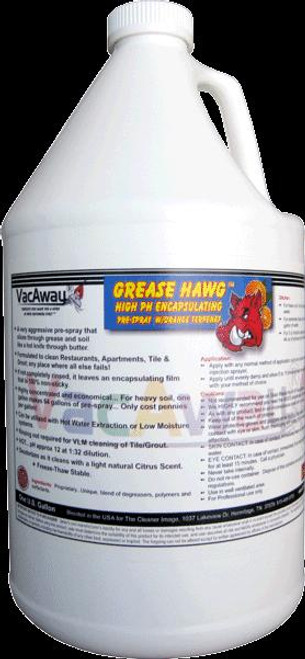 Vacaway Gallon - Vacaway Grease Hawg High pH Encapsulating Pre-Spray w/Orange