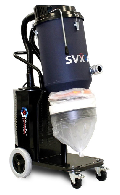 DiamaPro SVX2-M Manual Pulsing HEPA Dust Collector Vacuum, 110V