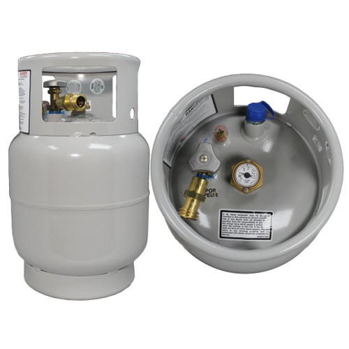 Aluminum Propane Vertical Vapor Tank w/ OBD and Sight Gauge - 20lb