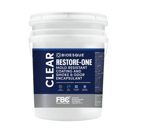  Bioesque Restore-One Mold Resistant Coating and Smoke & Odor Encapsulant, Clear 