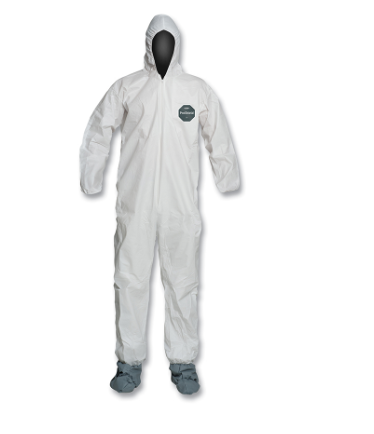 DuPont™ ProShield® 50 Disposable Coveralls w/ Hood & Boots 25/CS - White - Med