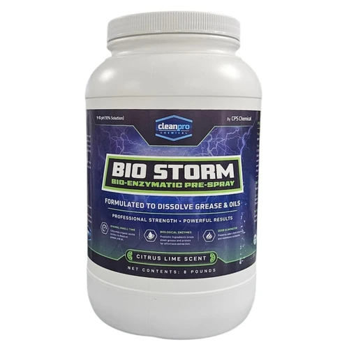  CPS Chemical Bio-Storm Citrus Lime Carpet Prespray w/ D-Limonene - 8 lb Jar 