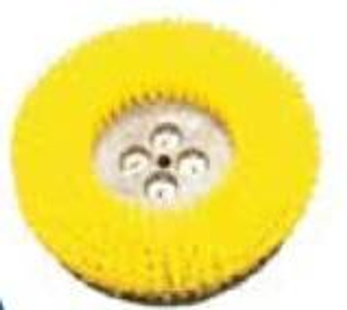Cimex Stiff Yellow Polypropylene Brushes, 8 fits 19 Machine Hard Floor Srubbing, Set of 3