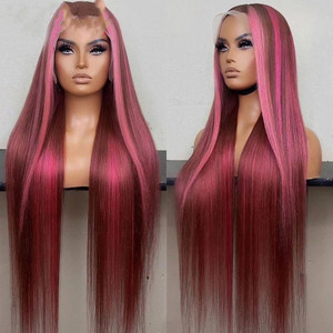 Color: 6x6 Wig150, Wig size: 14inch - Piano Straight Highlight Wig Brown Straight Q119-CJZR165845345SH Color: 6x6 Wig150, Wig size: 14inch - Piano Straight Highlight Wig Brown Straight Q119-CJZR165845345SH