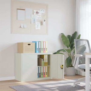 vidaXL File Cabinet Light Grey Powder-coated steel A949-339721