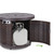 50,000 BTU Brown Wicker Round LP Gas Propane Fire Pit w/ Faux Wood Tabletop and Cover Q280-RFYJ3419