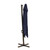 10' Navy Blue Polyester Square Tilt Cantilever Patio Umbrella With Stand N270-485644