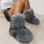 Plus size men's and women's shoes Cute furry boots Thickened mid-tube furry fur Uggs Couple ankle b S250-D0100HAM8T7