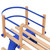 vidaXL Foldable Sledge with Backrest 43.3" Plywood A949-93700