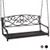 Outdoor 2-Person Metal Porch Swing Chair with Chains-Brown B593-NP10185