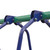 vidaXL Swing Set Blue Steel and Plastic Ages 3-10 Durable Swing Set A949-91358
