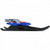 Folding Kids' Metal Snow Sled with Pull Rope Snow Slider and Leather Seat - Color: Blue D681-OP70504