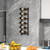 Rust proof Wall Mounted Wine Rack for 6 or 9 Bottles-M - Color: Black - Size: M D681-JV10902-6
