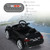 12V Electric Kids Ride On Car with Remote Control-Black - Color: Black D681-TQ10055BK