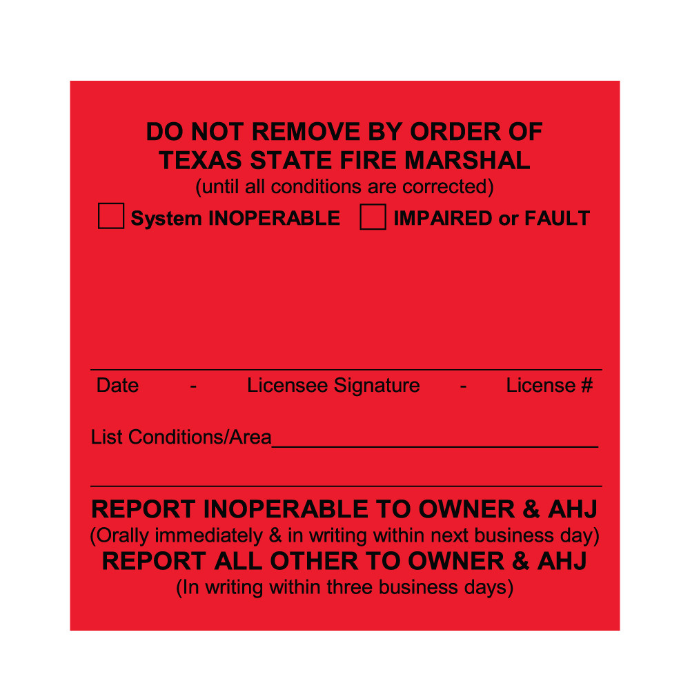texas red impaired alarm system record label
