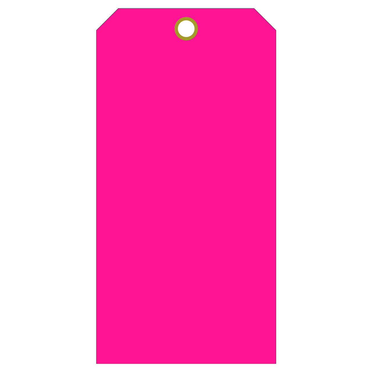 Solid Color Fancy Square Blank Gift TagsBubblegum Pink