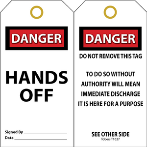 Hands Off Immediate Discharge If Removed