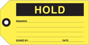 Hold Production Inventory Tags
