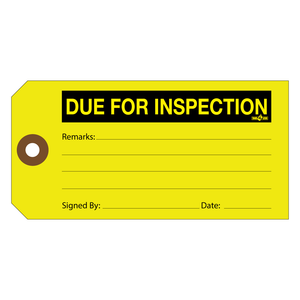 Due for Inspection Production Inventory Tags Due for Inspection Production Inventory Tags