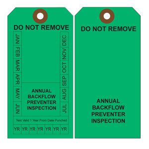 Month Backflow Inspection Tag Month Backflow Inspection Tag