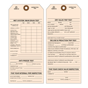 Multiple Use Sprinkler Tags