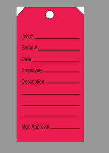 RED STOP WORK TAG Solomon RED STOP WORK TAG Solomon