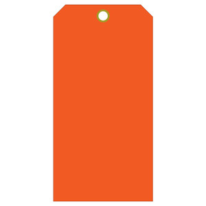 Orange  Vinyl waterproof plastic Tags multiple colors smaller eyelet Orange  Vinyl waterproof plastic Tags multiple colors smaller eyelet