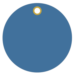 Dark Blue plastic circle tags Dark Blue plastic circle tags
