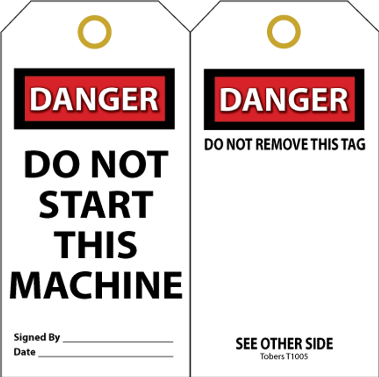 Do Not Start Machine