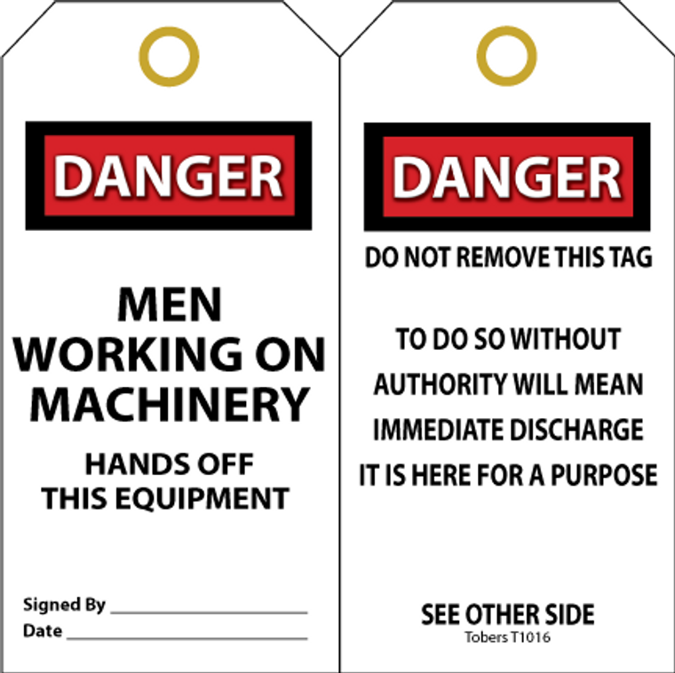 Men Working On Machinery Hands Off