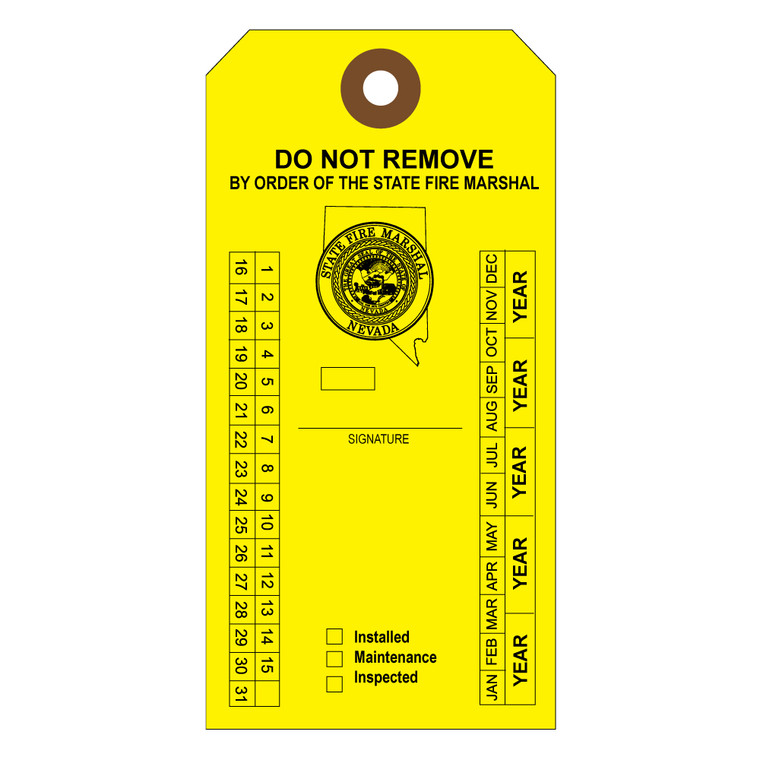 Nevada Sprinkler Service Tags