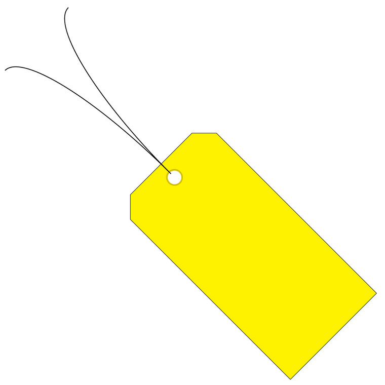 Yellow Wired Vinyl waterproof plastic Tags multiple colors smaller eyelet