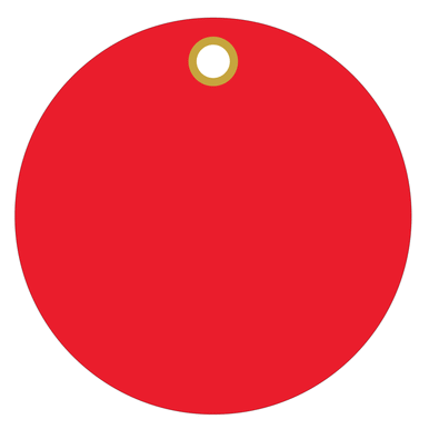 Colored Vinyl circle Tags