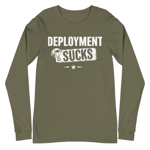 'Deployment Sucks' Unisex Long Sleeve Tee