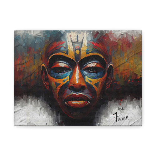Bold African Expression- Colorful Abstract Portrait Art Print